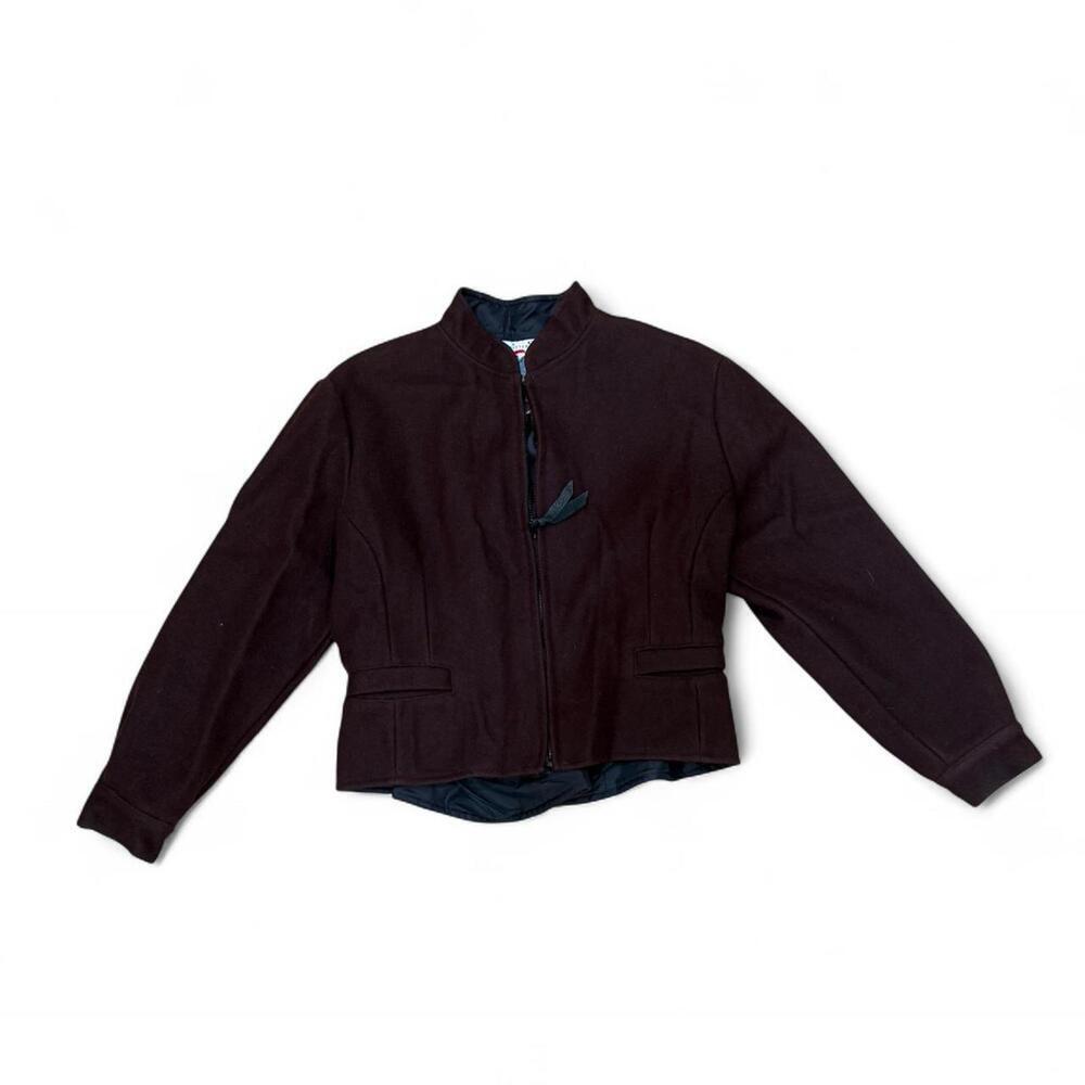 Vintage brown wool western jacket